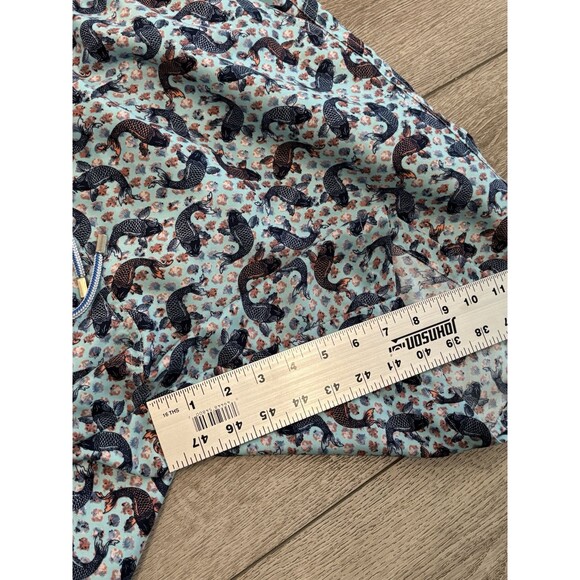 Peter Millar Shorts Large Swim Trunks Seaside Koi  Fish Drawstring Stretch Golf - Picture 5 of 7